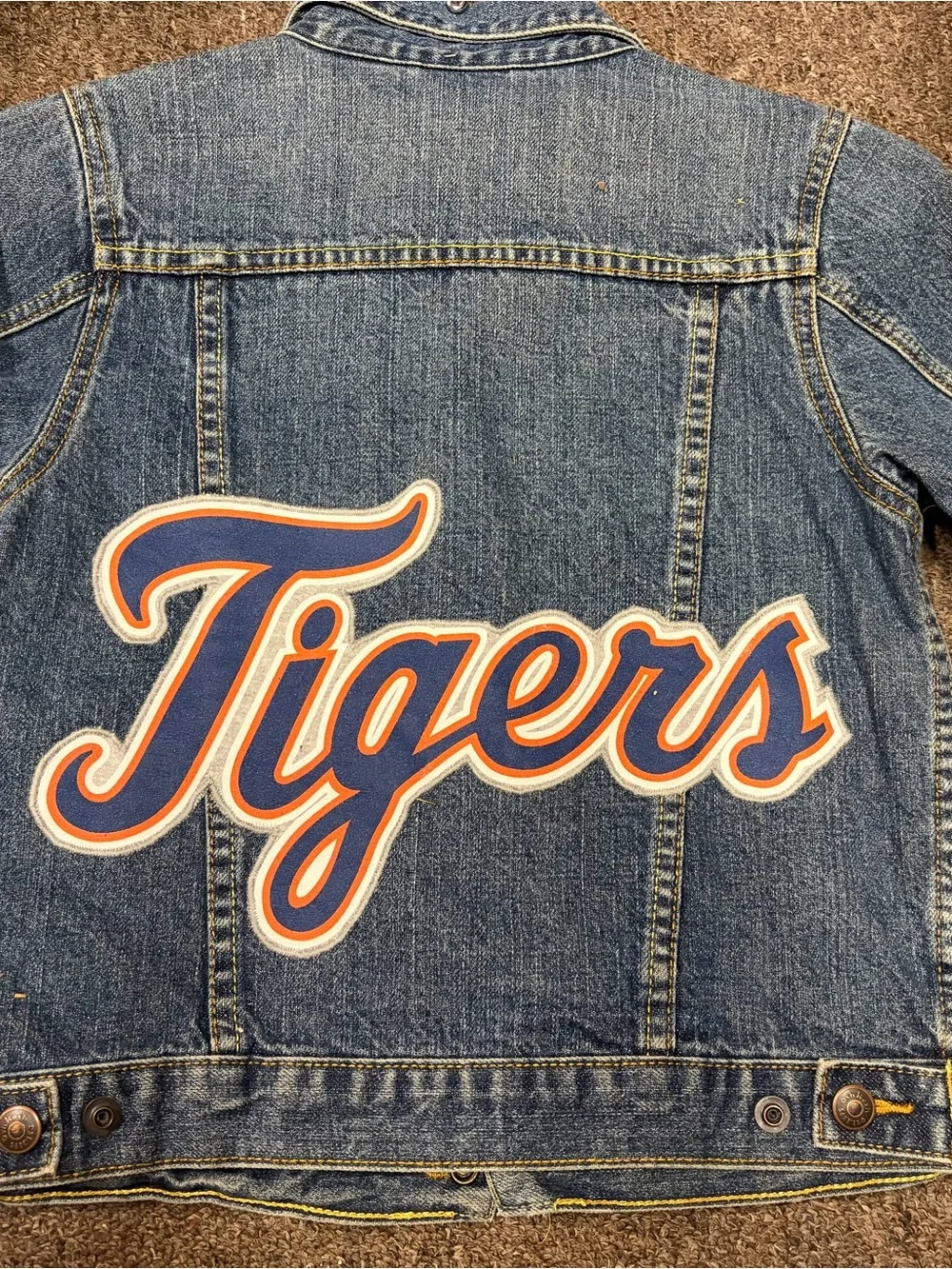 OshKosh B'gosh Blue Denim Jacket with Tigers Patch